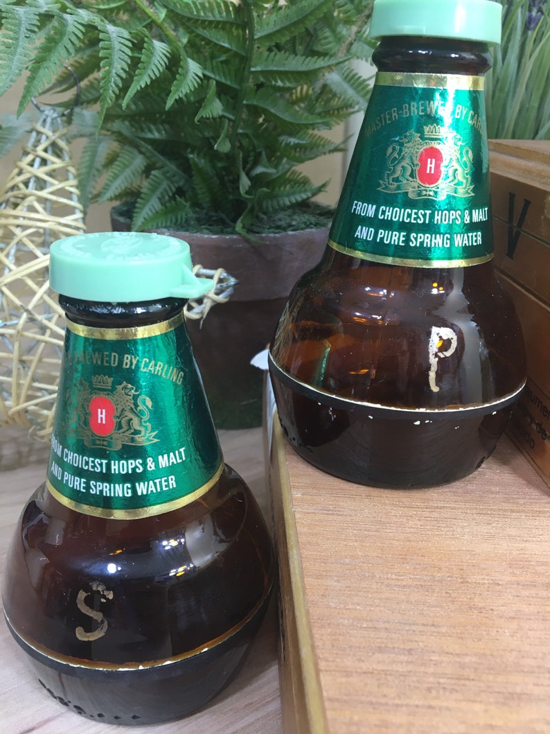 Liquor Bottle Salt and Pepper Shaker Collection Instant Lot Etsy