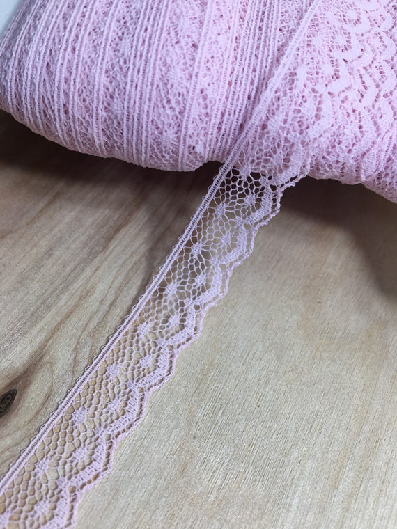 Pink Lace Trim, .5 Inch Width, by the Yard -  Canada