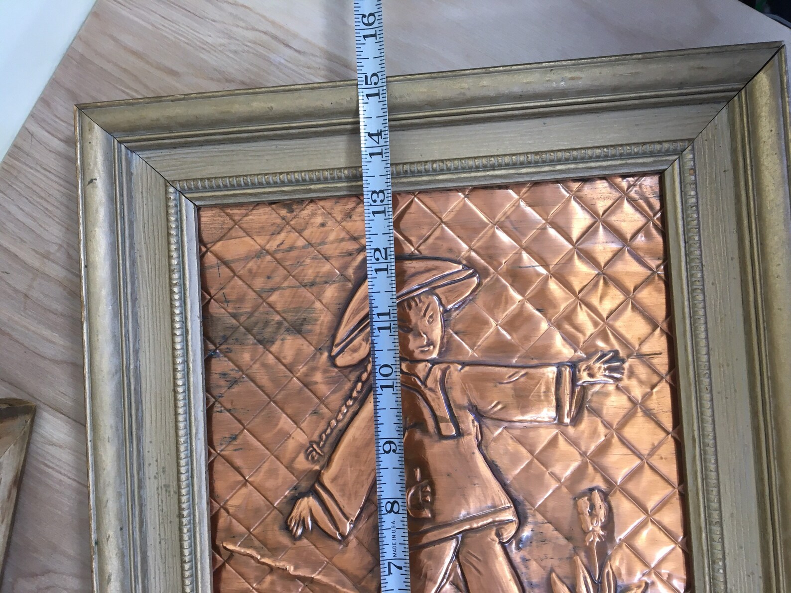 Metal Copper Repousse Pictures With Oriental Theme Hanging Etsy