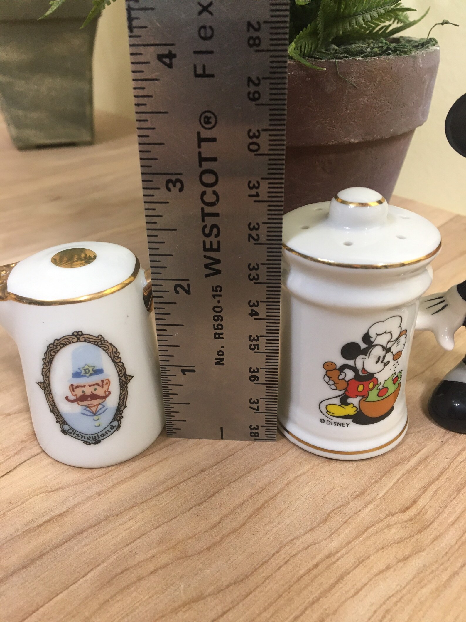 Vintage Mickey Mouse Salt and Pepper shaker lot Disneyland Etsy
