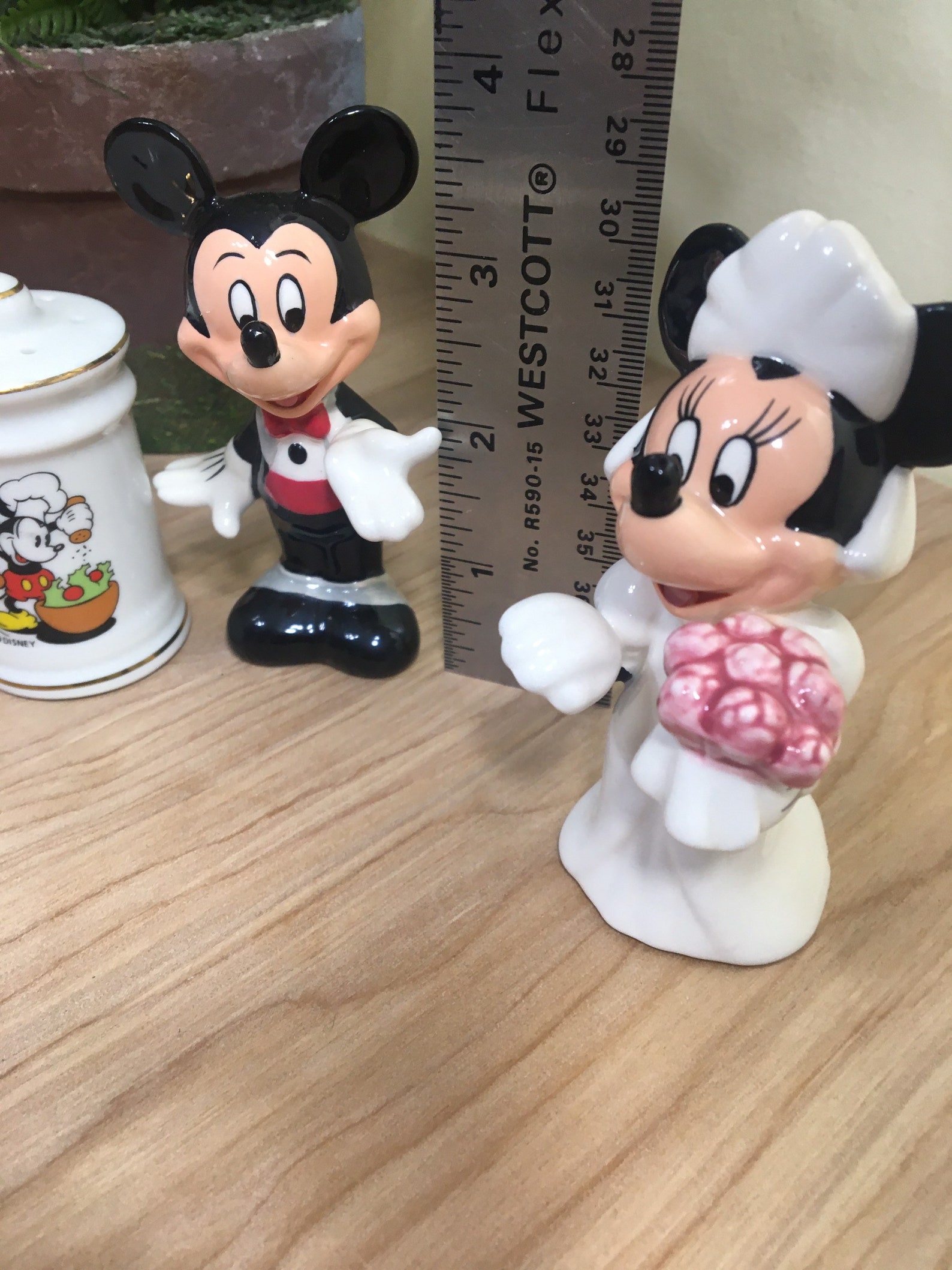 Vintage Mickey Mouse Salt and Pepper shaker lot Disneyland Etsy