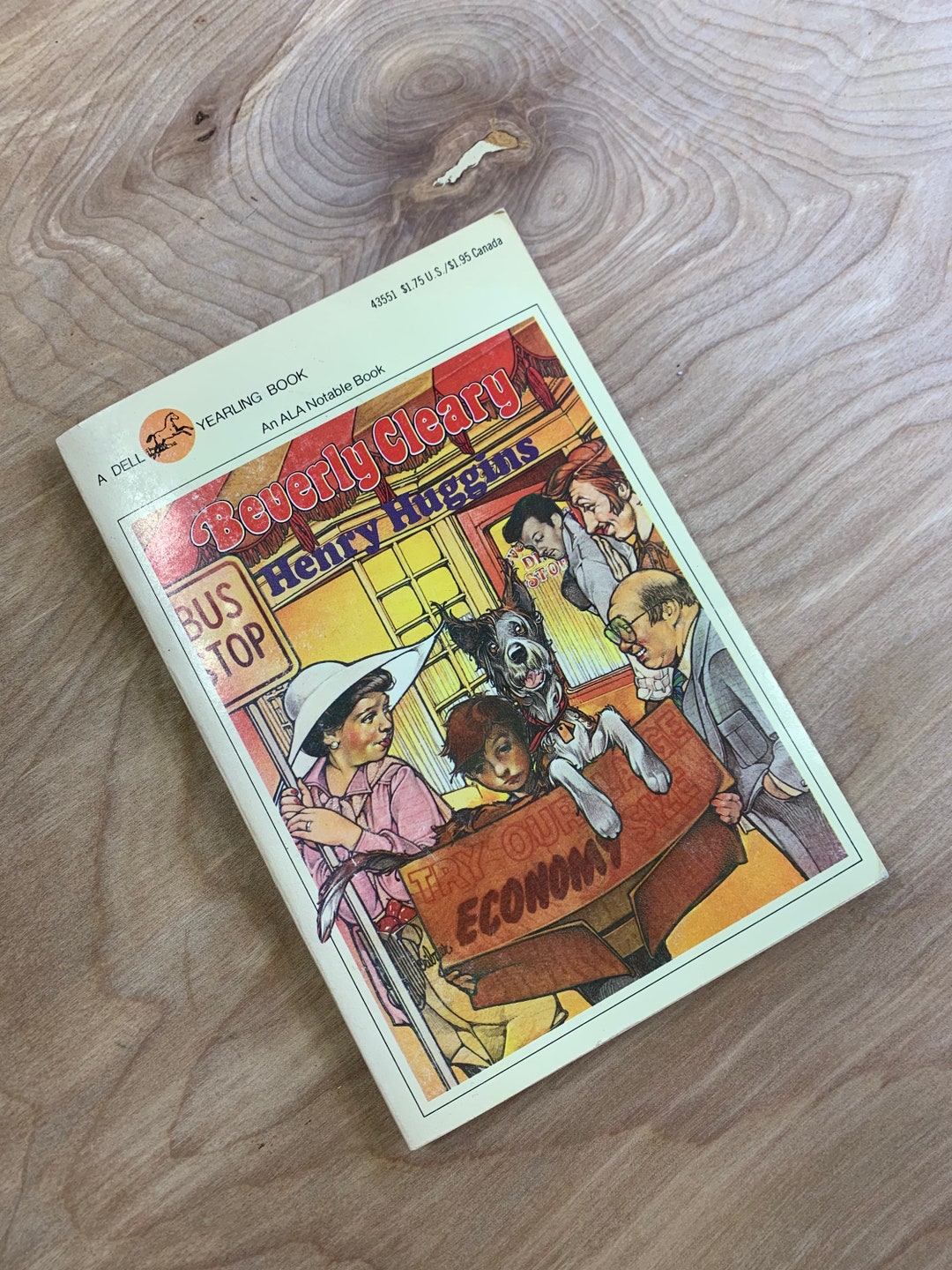 Henry Huggins, Beverly Cleary, Publish Date 1978, Dell Yearling Book