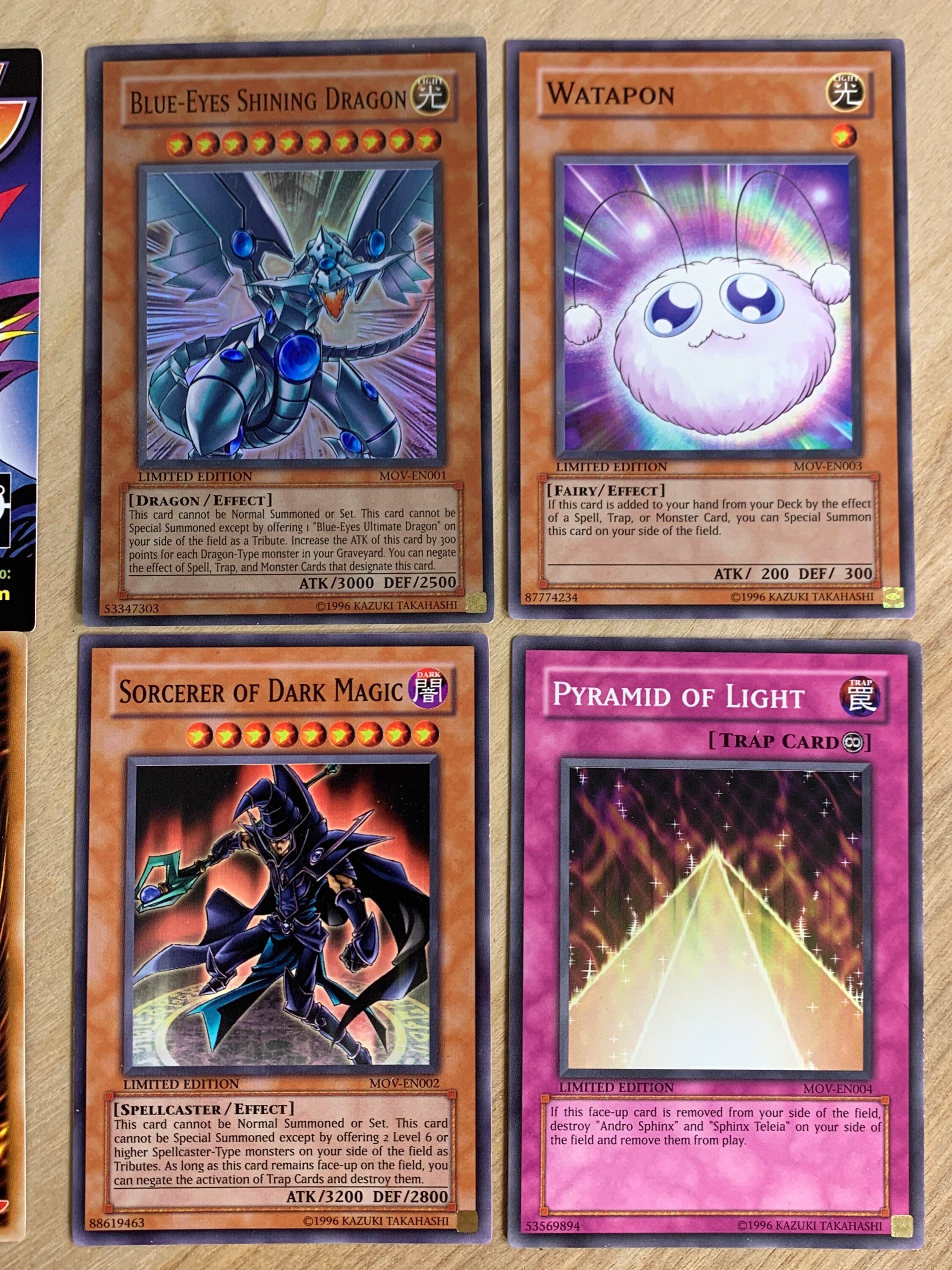 Yugioh Movie Pyramid Of Light Cards Yugioh Movie Cards
