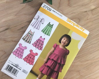 Toddler Sundress with variations,  Size 1/2 to 4,  Simplicity 2709