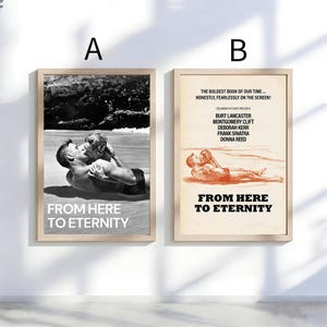 From Here to Eternity (1953) Movie Posters---Frameless Canvas Posters,Room Decoration,High Quality Art Posters,Festival Gifts