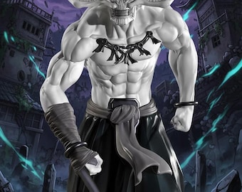 Mahoraga STL File | Jujutsu Kaisen 3D Printable Figurine | JJK Shikigami Anime Figure Digital Download