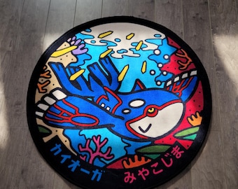 Land-Hating Whale God Anime Soft Polyester Rug