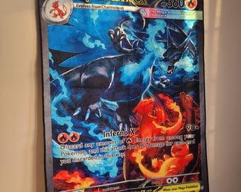 Mega Zardy Trading Card Anime Soft Polyester Rug