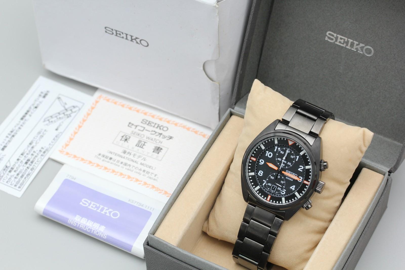 Seiko Chronograph 100 M - Etsy