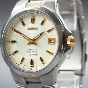 Seiko Kinetic Titanium Watch - Etsy