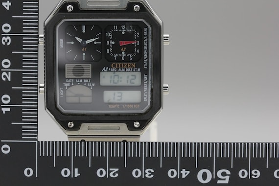 Near mint w/ box] citizen ana-digi temp 8989-003t301 … - Gem