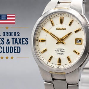 Seiko Kinetic Titanium Watch - Etsy