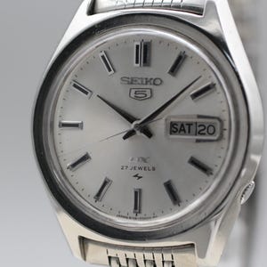 セイコー 腕時計 自動巻き メンズ ファイブDX 5139-7060 シルバー Seiko 5 Dx - Etsy