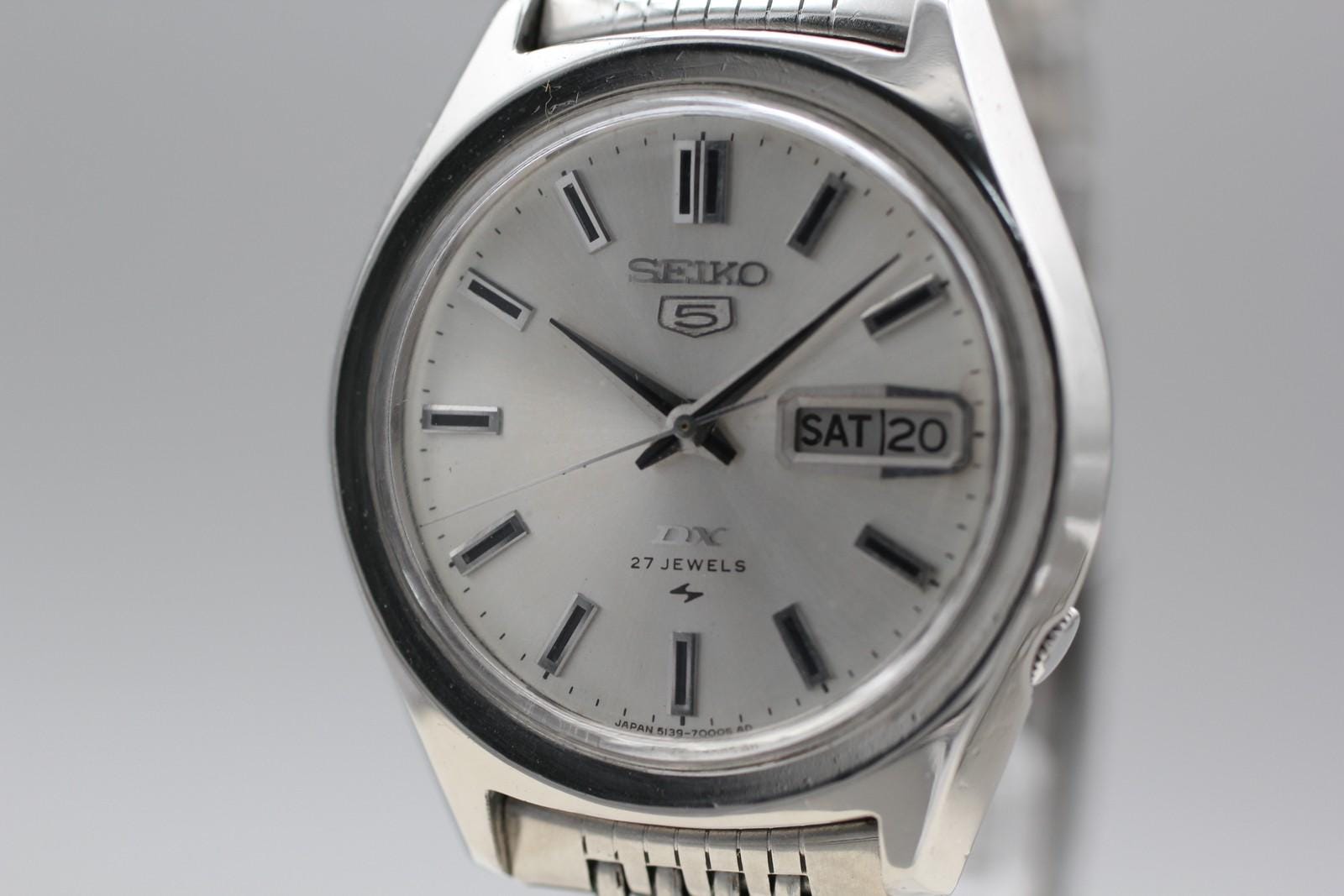 セイコー 腕時計 自動巻き メンズ ファイブDX 5139-7060 シルバー Seiko 5 Dx - Etsy