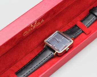 Vintage 1970s *Exc+5 / Box* Omega De Ville Cal.661 Navy Dial 26mm Automatic Women's Watch