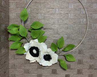 10 inch Anemone Forever bloemenkrans