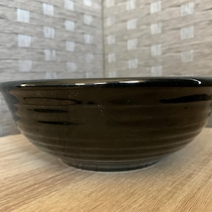 Vintage svart Bauer ringglasskål #8
