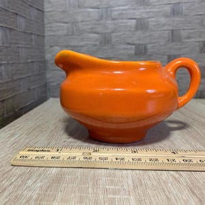 Vintage Bauer Creamer - Orange