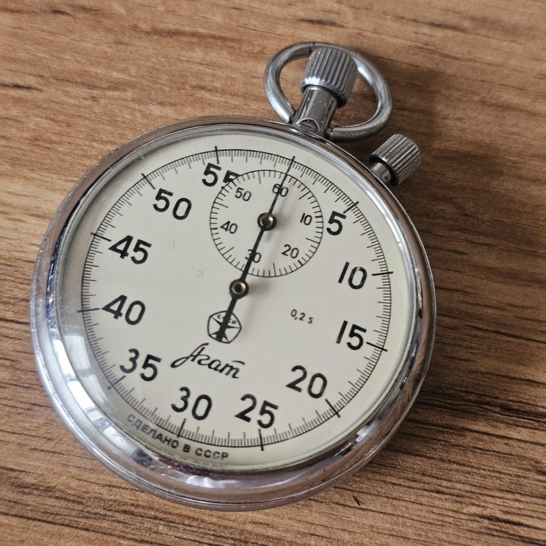 Vintage USSR AGAT Stopwatch: Retro Timepiece Collector's Gift - Etsy