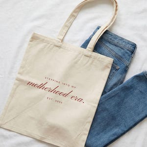 Mama Tote Bag "Motherhood Era" Personalisierbare Canvas Shopping Bag Geschenkidee zum Muttertag image 5