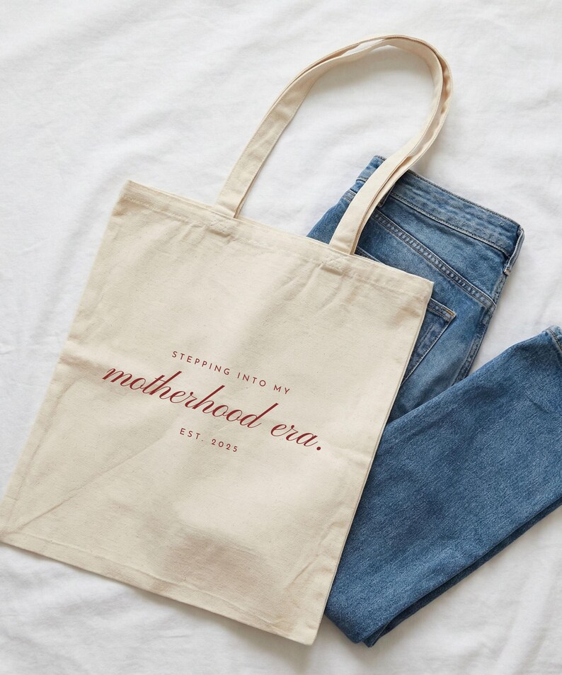 Mama Tote Bag "Motherhood Era" Personalisierbare Canvas Shopping Bag Geschenkidee zum Muttertag image 5