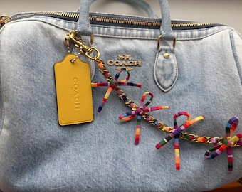 Custom Multicolor Bow Chain for purse/handbag