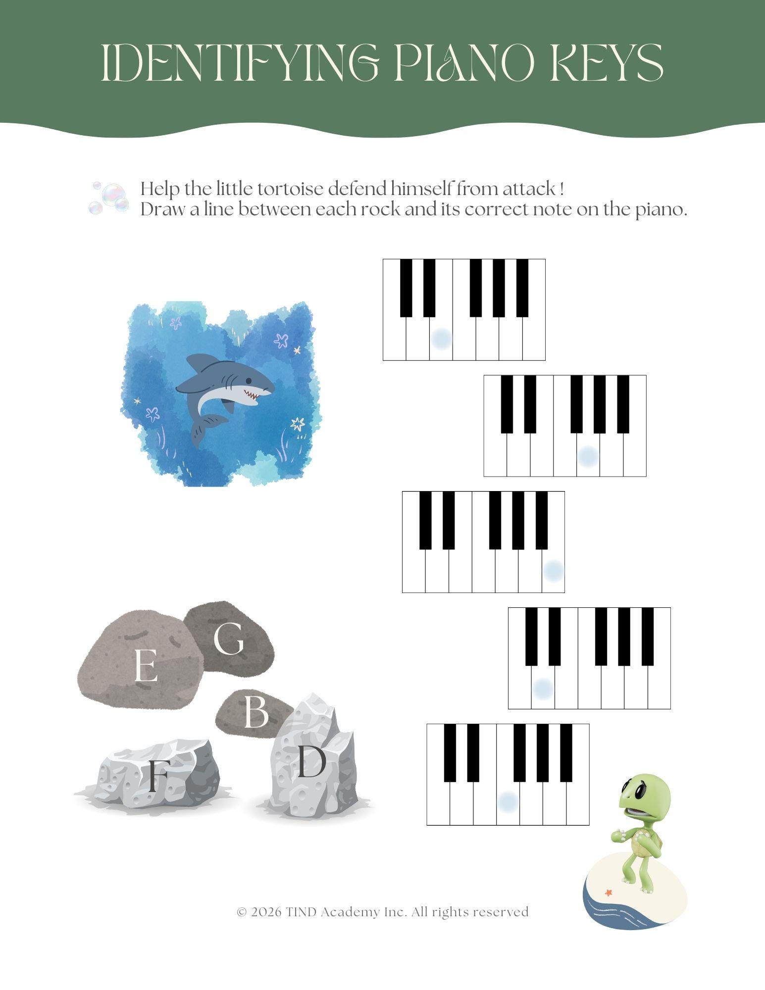 Keyboard Note Naming Worksheets.pdf Piano Note Naming Worksheets for Pre-k & Kindergarten (PDF Download) - Etsy