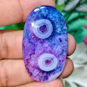 Colourful multi Quartz Oval Cabochon Gemstone Multi Quartz jewellery size 47x28x5 MM CTS 74