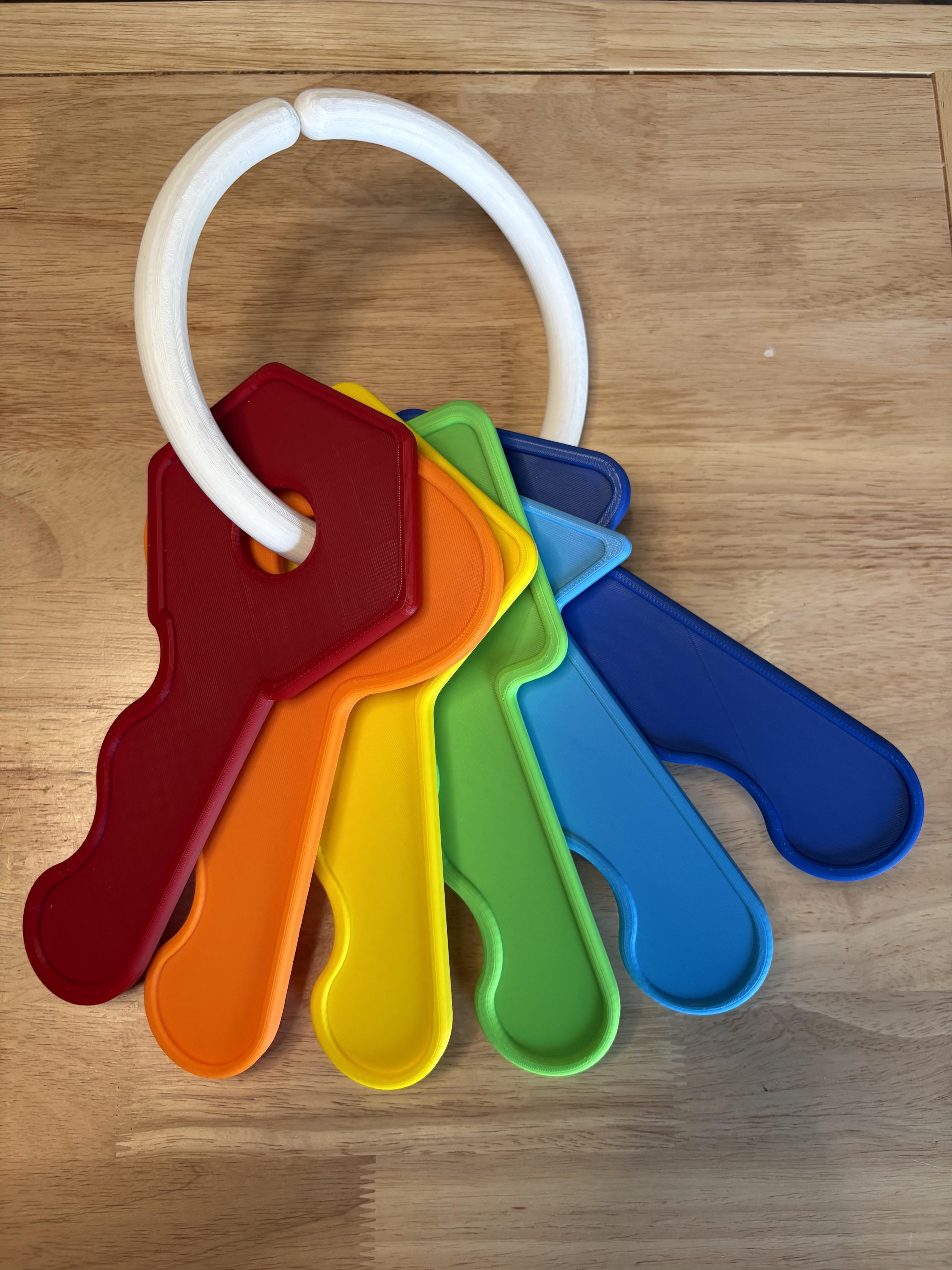 Giant Baby Toy Keys – Oversized Key Set, Nursery Prop - Etsy
