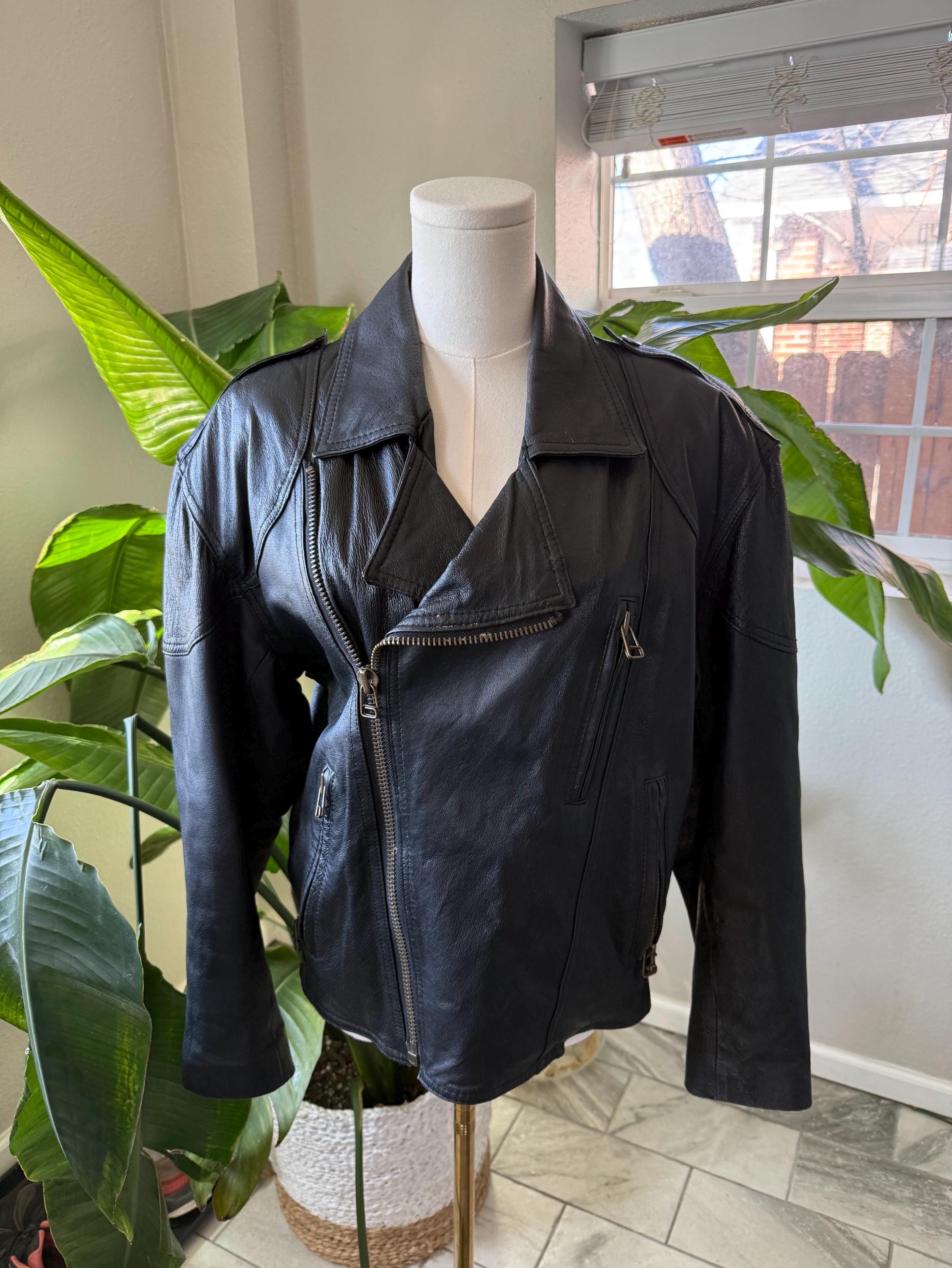 Chia Leather Jacket - Etsy