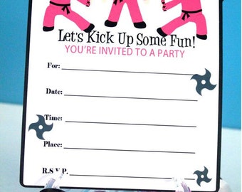 blank invitations etsy