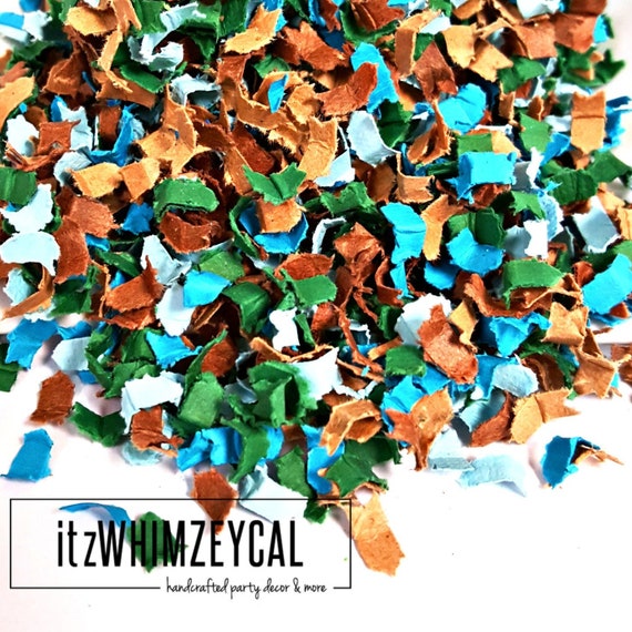 Mother Earth Shredded Confetti | Table Scatter | Basket Filler | Wedding Exit Confetti | Party Confetti | Jungle Party | Safari Party Il_570xn