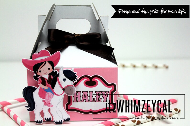 Cowgirl Party Favors Country Western Party Cowgirl Themed Etsy