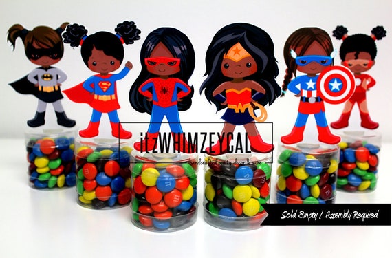 girl superhero party favors