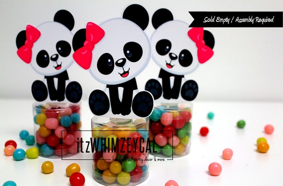 Girl Panda Party Favors Panda Party Decorations Panda Party