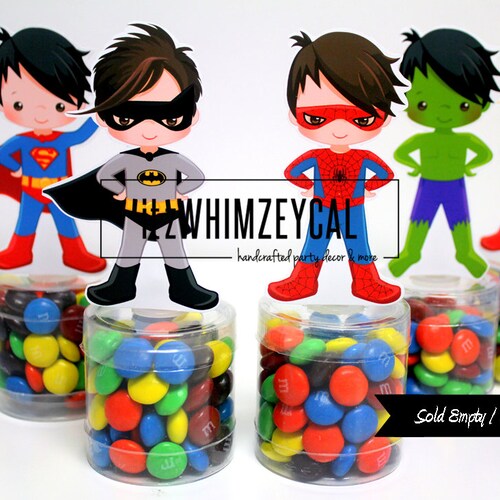 Super Hero Party Favor Boxes Etsy