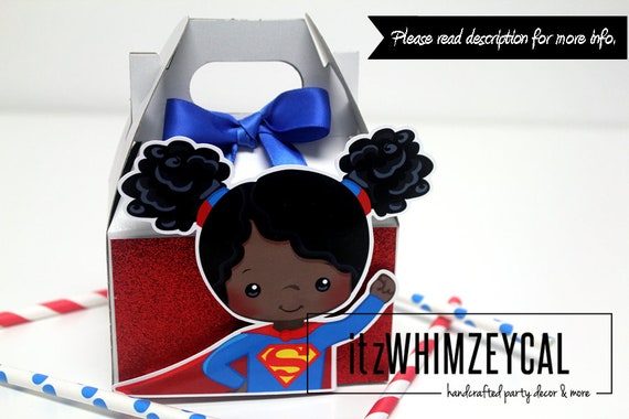 Superhero Party Favors Super Hero Gable Boxes Birthday Party