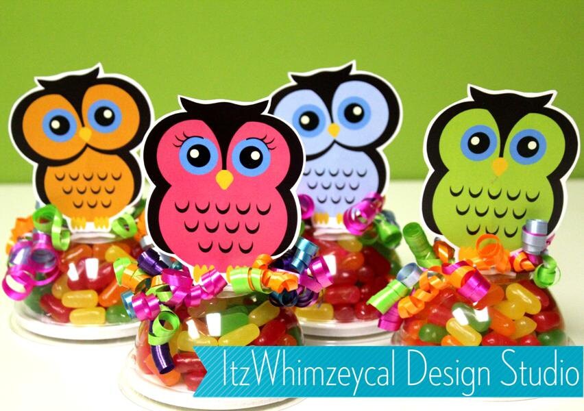 Owl Baby Shower Owl Birthday Party Owl Party Favors Owl Etsy