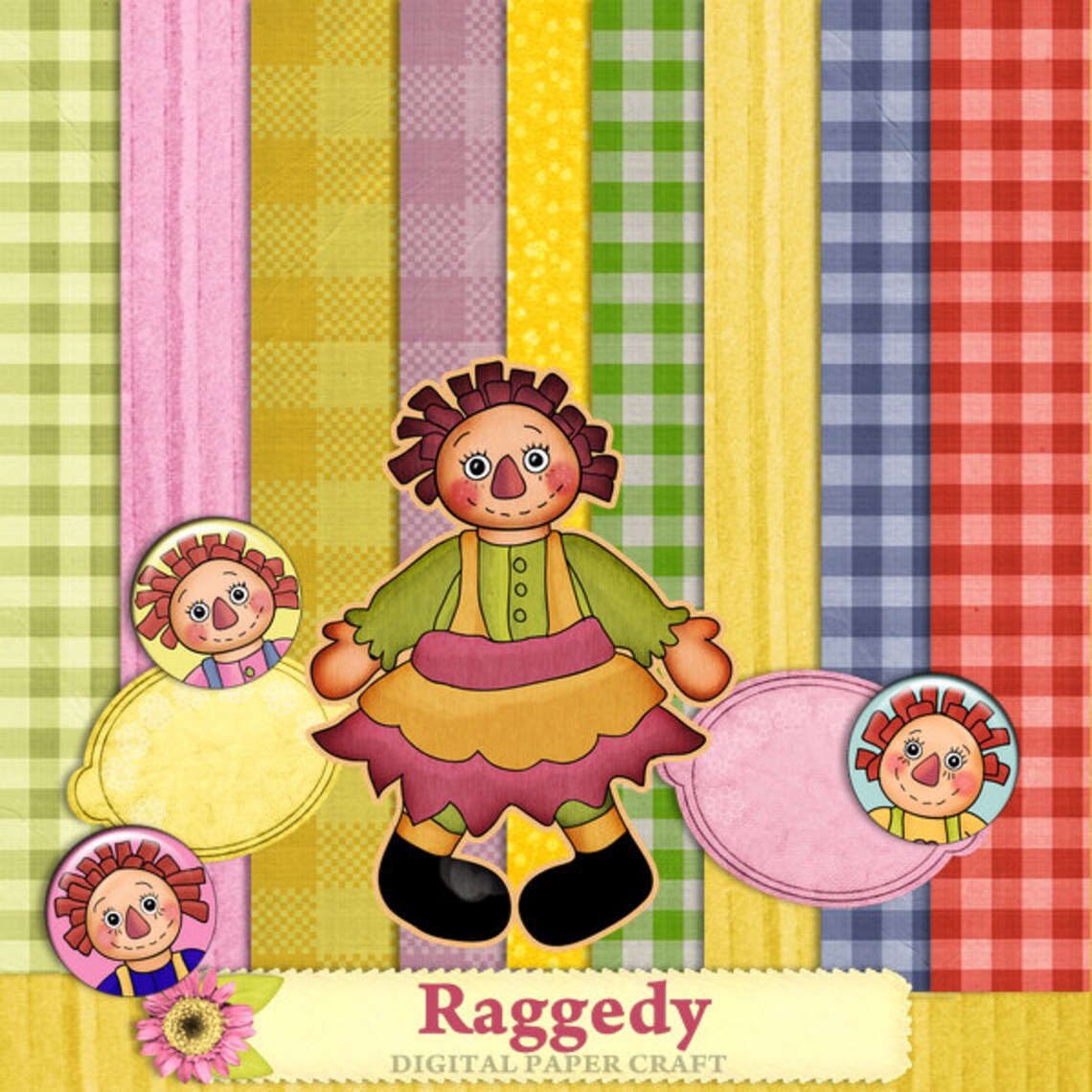 Raggedy Ann Scrapbook Rag Doll Scrapbook Vintage Scrapbook - Etsy