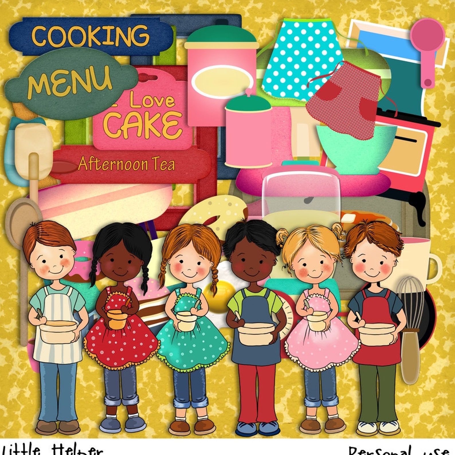 Cooking Scrapbook Children Scrapbook Kitchen Scrapbook Etsy