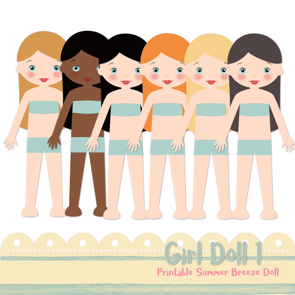 Printable Paper Doll Paper Doll Digital Paper doll Cut out | Etsy