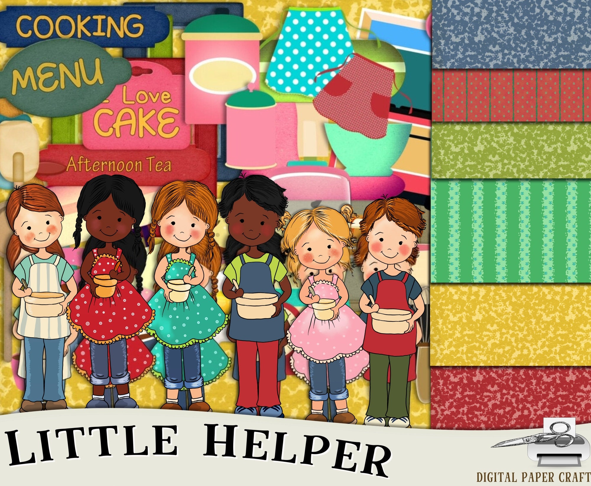 Cooking Scrapbook Children Scrapbook Kitchen Scrapbook Etsy