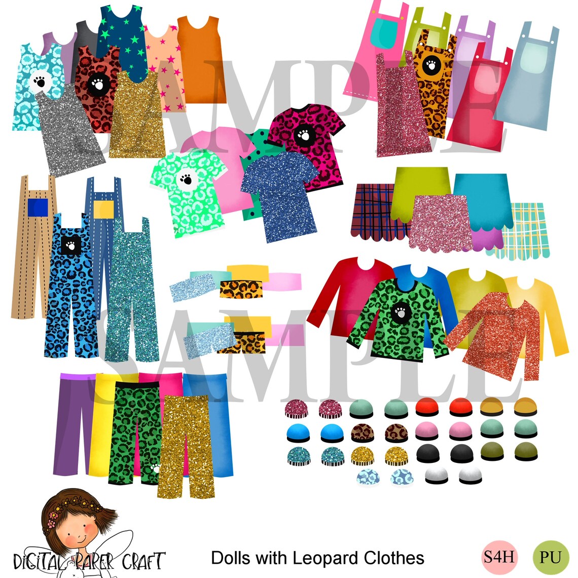 Printable Paper Doll Digital Dolls Hair Multicultural - Etsy