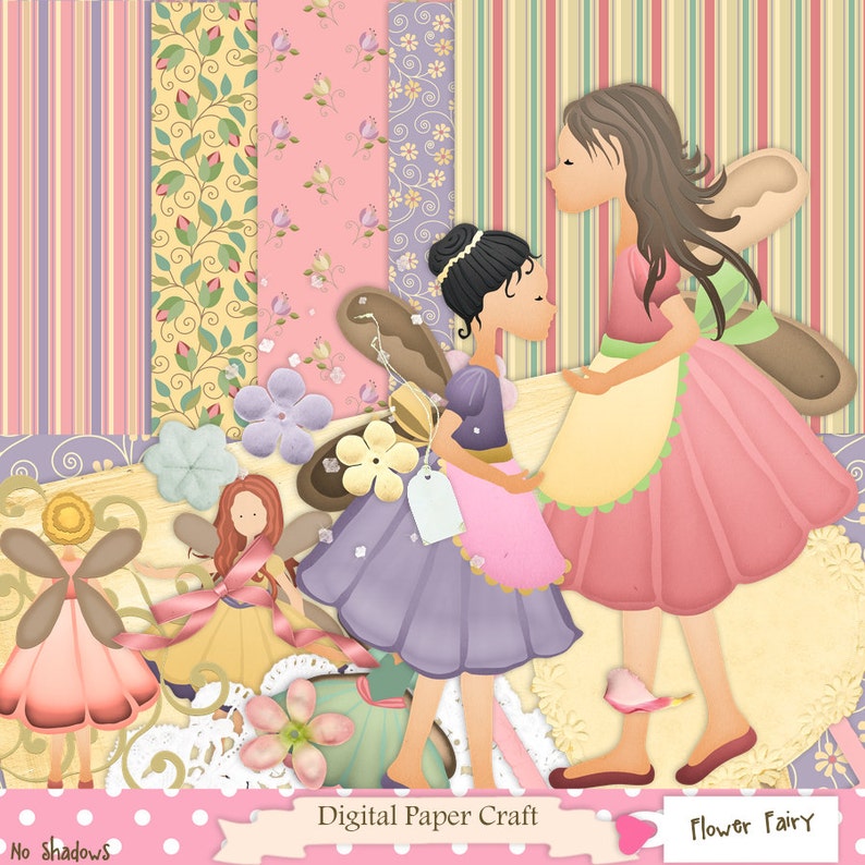 Fairy Scrapbook Fantasy Scrapbook Girl Scrapbook Digital Etsy