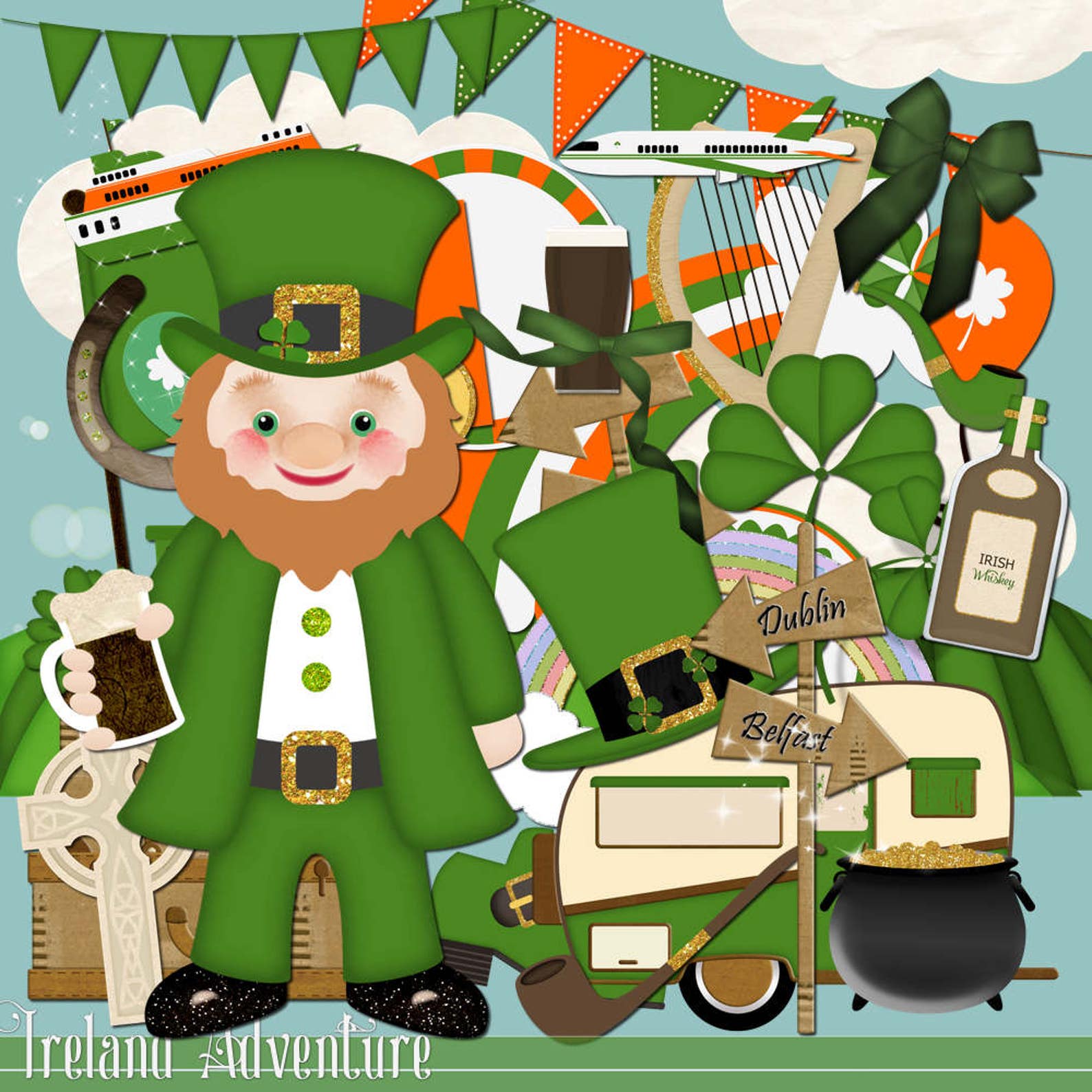 ftu scrap kits st patricks day