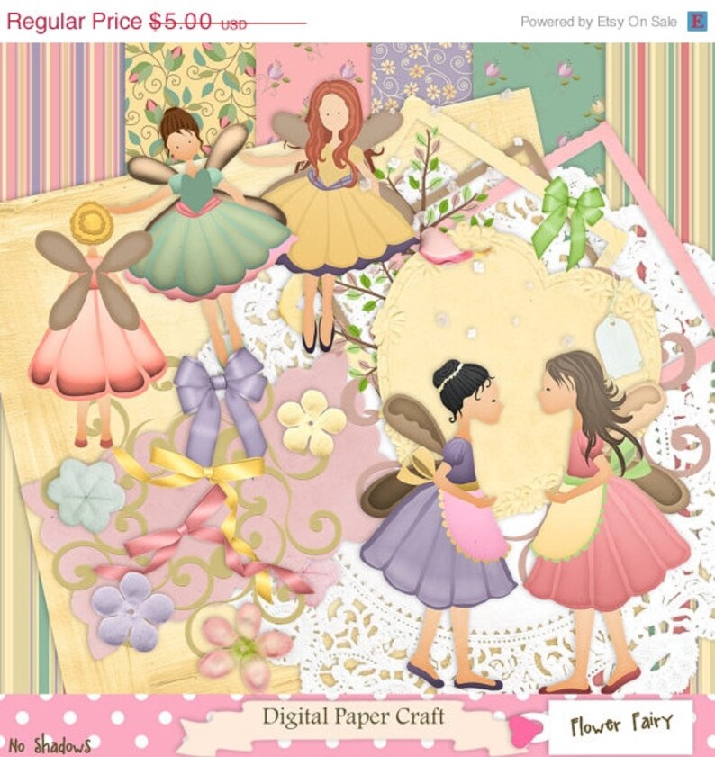 Fairy Scrapbook Fantasy Scrapbook Girl Scrapbook Digital - Etsy