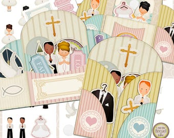 Communion Card, printable Card, Craft, Communion Craft, Communion Printable, Jpg, Pdf Card Template