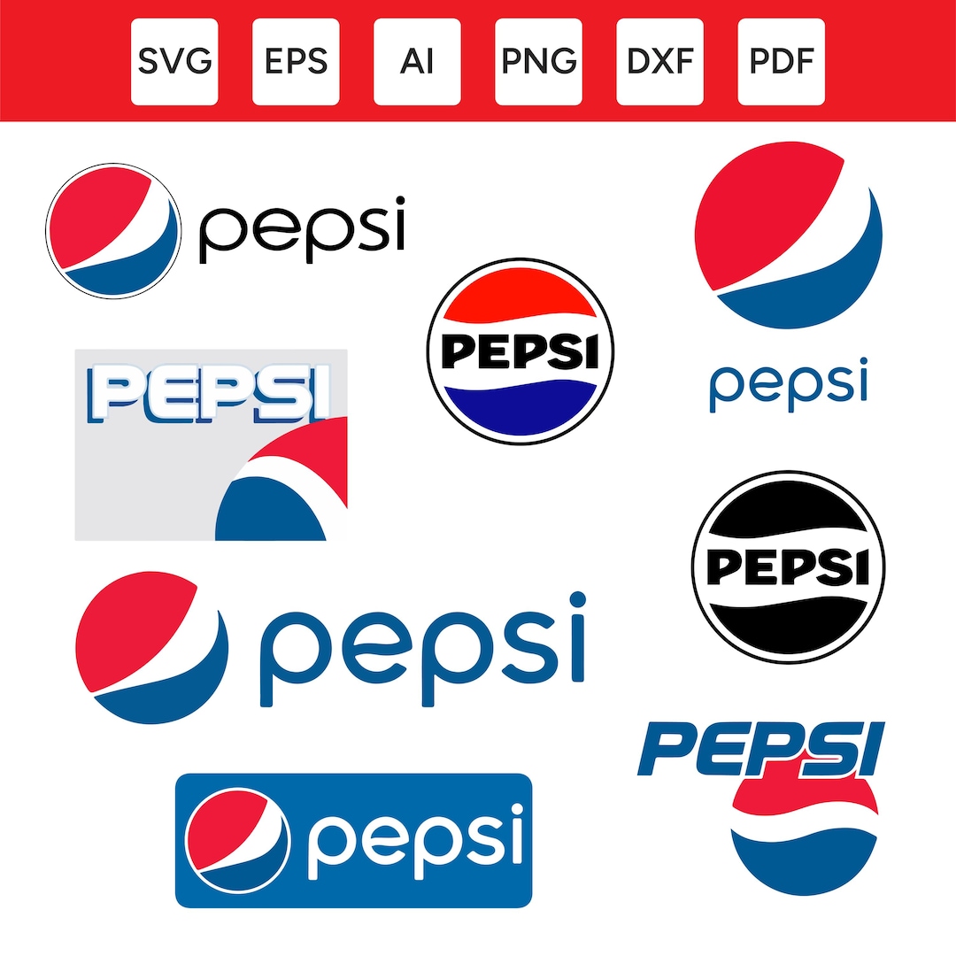 Pepsi Icon Pattern Pepsi Icons SVG PNG | Drink Clipart, Silhouette, Circuit Cut File ...