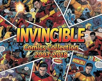 Coleção de quadrinhos Invincible 2003-2018, Mega Bundle de 20 GB, Edições, Volume, Tpb, Anuais, Compêndio Invincible, quadrinhos de heróis, Revista, romances
