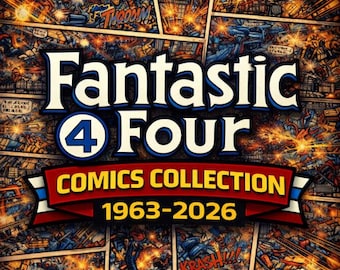 Coleção de Quadrinhos do Quarteto Fantástico 1963-2025, Pacote Mega de 70GB, Edições, Volumes, Encadernados, Anuais, Extras, Especiais, Definitivo, Coleção Épica, Revista
